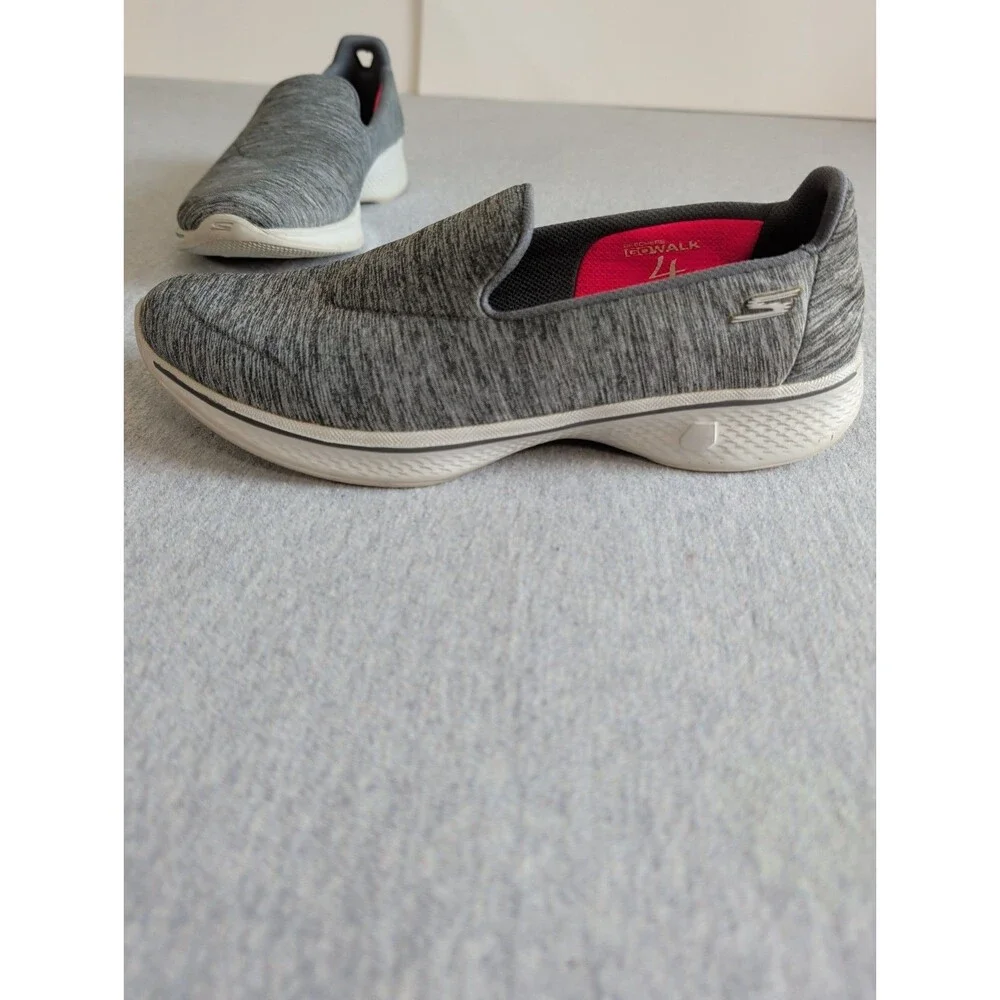 Sketchers Go Walk 4 Achiever Goga Max Grey Slip Athleisure 14165 Lightweight